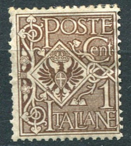 Italie (1901) - Série «florale» 1 cent. * MH