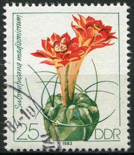 ALLEMAGNE RDA 1983 OBLITERE N° 2448 fleurs