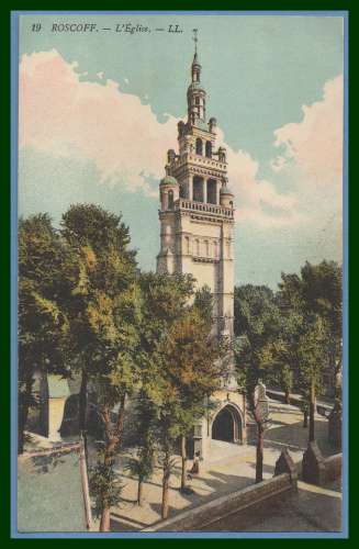 CPA (29) ROSCOFF Eglise L.L. non écrite TB