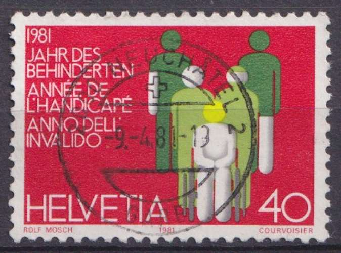 Suisse 1981 Y&T 1122 oblitéré - Année de l'handicap 