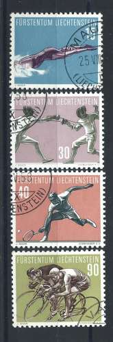 Liechtenstein N°327/30 obl (FU) 1958 - Sports divers