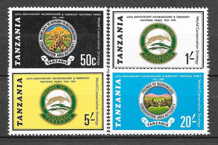 Tanzanie  N° 177/80 YVERT NEUF **  ( MNH )