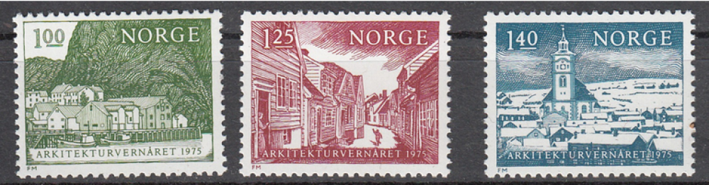 Norvége (1975) - Année européenne du patrimoine architectural ** MNH