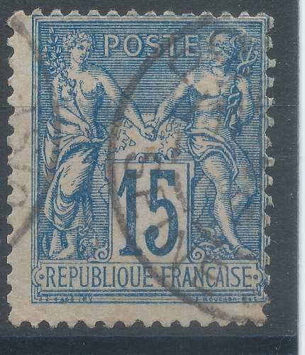 Lot n°83119  n°101, Oblitéré cachet à date à déchiffrer