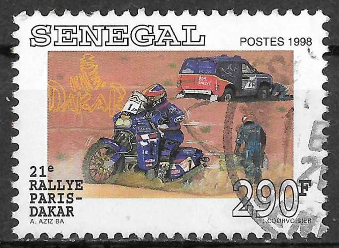 SENEGAL 1999 - YT1341D - Rallye Paris-Dakar. Assistance routière - oblitéré