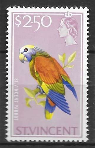 oiseau perroquet - Saint-Vincent n°220 2$50 1965-68 **