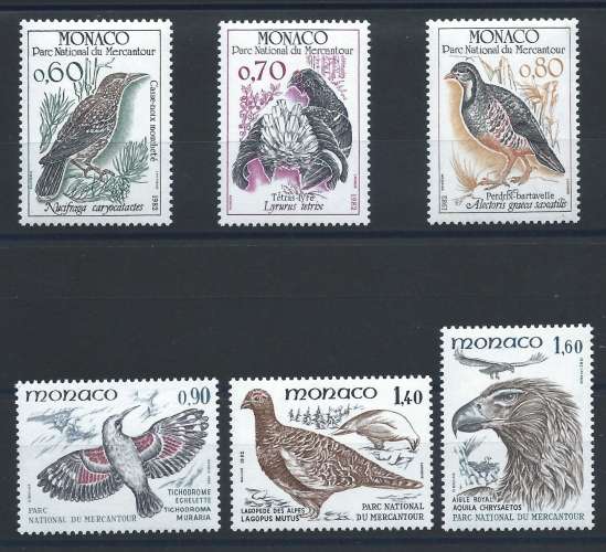 Monaco N°1316/21** (MNH) 1982 - Faune 