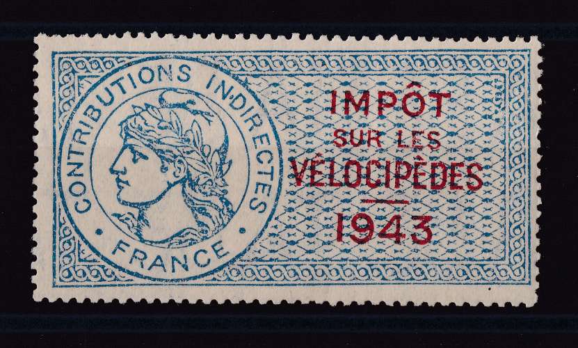 FRANCE  Y/T  Fiscaux  Vélocipèdes  n° 1  neuf **  1943