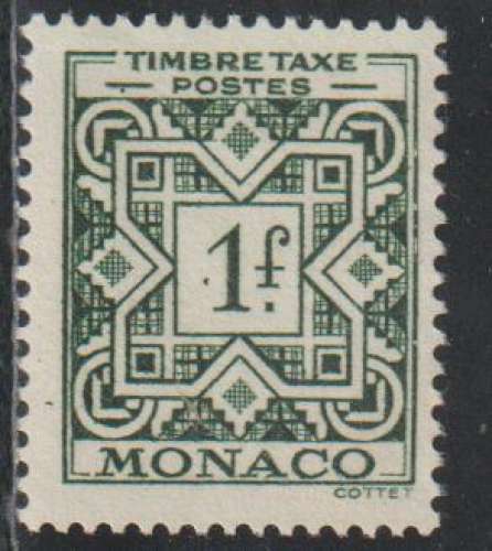 MONACO Taxe - Y&T N° 32