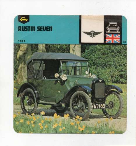 FICHE AUTOMOBILE - AUSTIN SEVEN