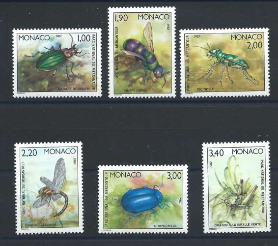 Monaco N°1567/72** (MNH) 1987 - Faune 