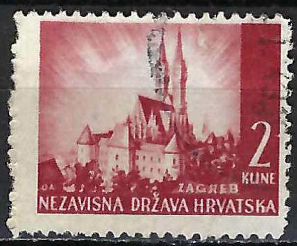 Croatie - 1941-43 - Y & T n° 36 - O.