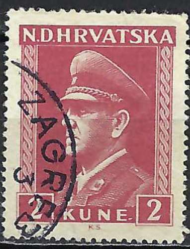 Croatie - 1943-44 - Y & T n° 81 - O.