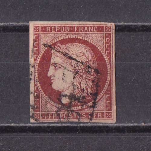 FRANCE  Y/T  n° 6  oblitéré   1849  (voir détail)