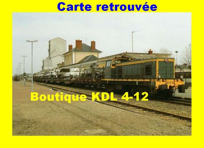 AL 105 - Train militaire, loco BB 63152 en gare - PITHIVIERS - Loiret - SNCF