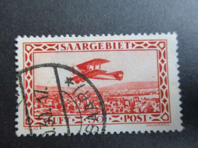 Sarre y & t poste aérienne 1 obl 1928