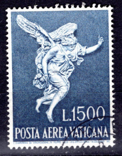 Vatican (1962) Poste Aérienne, 1500 lire Ø