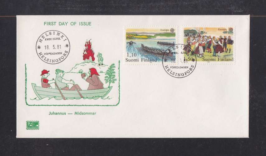 FINLANDE   Y/T   FDC   n° 845/846   oblitération 1er jour    1981