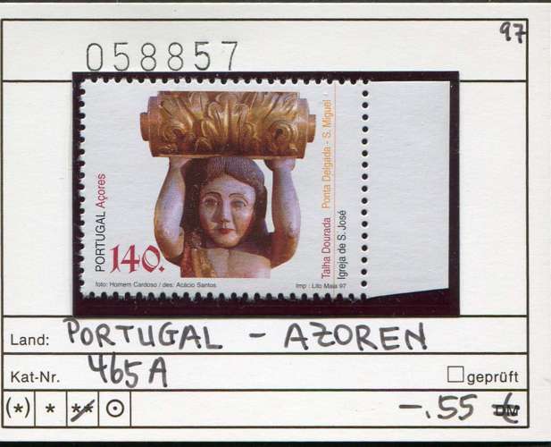 Portugal - Açores 1997 - Michel 465 A - ** mnh neuf - 