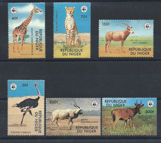 Niger N°449/54** (MNH) 1978 - Animaux en péril