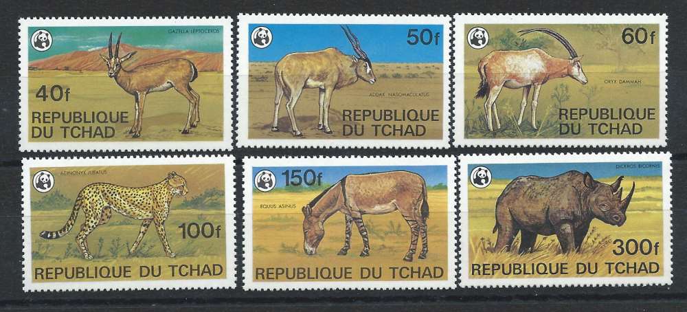 Tchad N°359/64** (MNH) 1979 - Animaux en péril