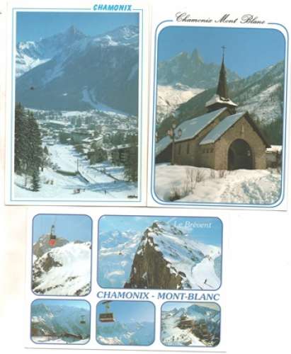  lot de 12 cpm 74  Chamonix-Mont-Blanc