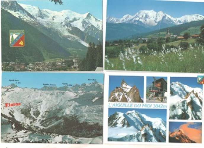  lot de 12 cpm 74  Chamonix-Mont-Blanc