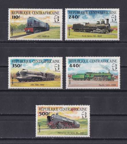 CENTRAFRIQUE   Y/T   n° 620/624   neuf **   1984