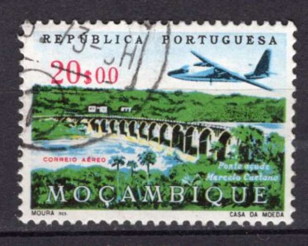 MOZAMBIQUE 1962 LE PONT BARRAGE DE MARCELO CAETANO OBLITERE