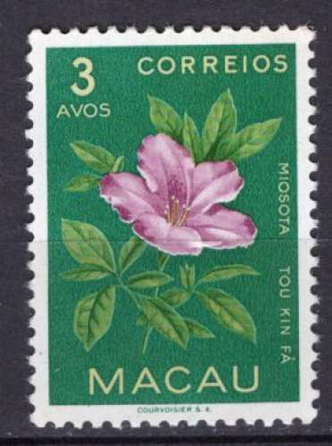 MACAO 1953 FLEUR  LE MYOSOTIS NEUF**