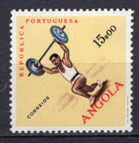 ANGOLA 1962 SPORT HALTEROPHILIE NEUF**