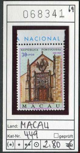 Portugal - Macao 1969 - Michel 449 - ** mnh - 