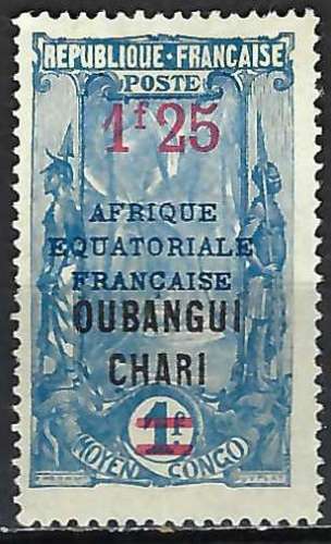 Oubangui-Chari - 1925-27 - Y & T n° 70 - MNG