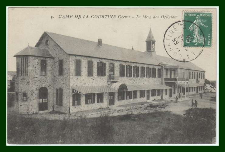 CPA COURTINE (23) Le Mess des Officiers, voy 1909 BE