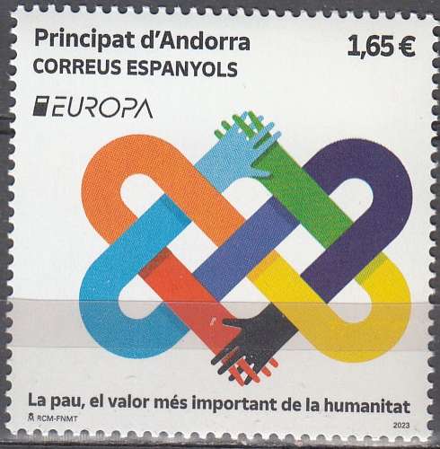 Andorra Español 2023 Europa CEPT Paix Neuf **