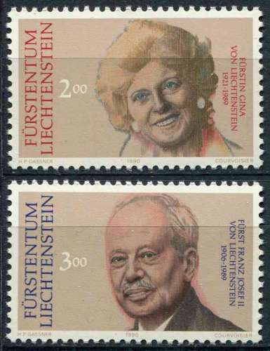 LIECHTENSTEIN 1990 NEUF** MNH N° 929 930