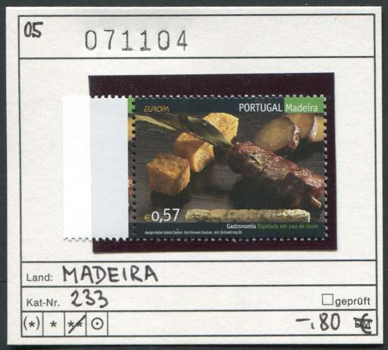 Portugal - Madère 2005 - Michel 233  - ** mnh neuf - 