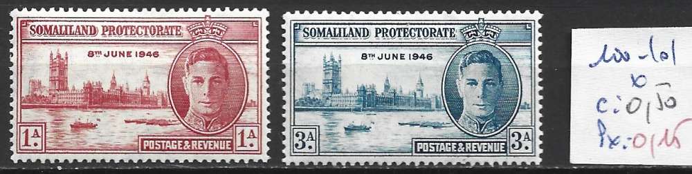 SOMALILAND 100-101 * côte 0.50 €