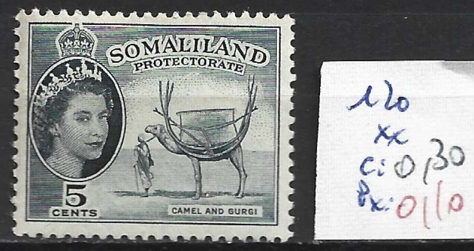 SOMALILAND 120 ** côte 0.30 €