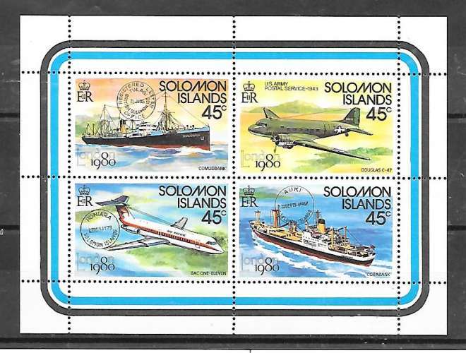  Îles Salomon N°  406/09 BLOC  YVERT NEUF ** ( MNH )