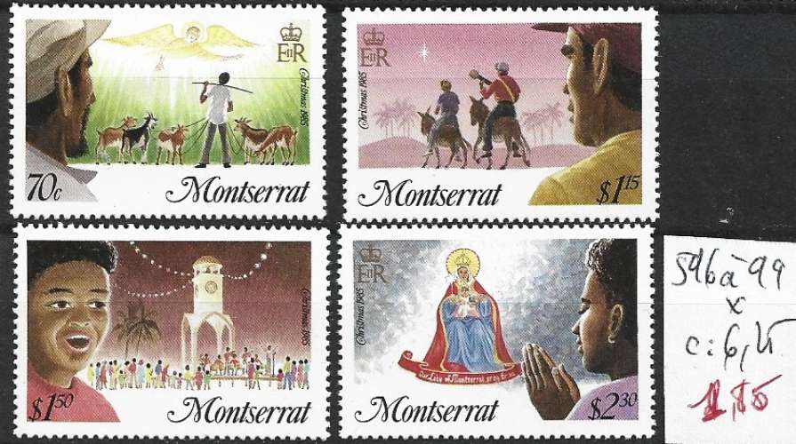 MONTSERRAT 596 à 599 * côte 6.25 €