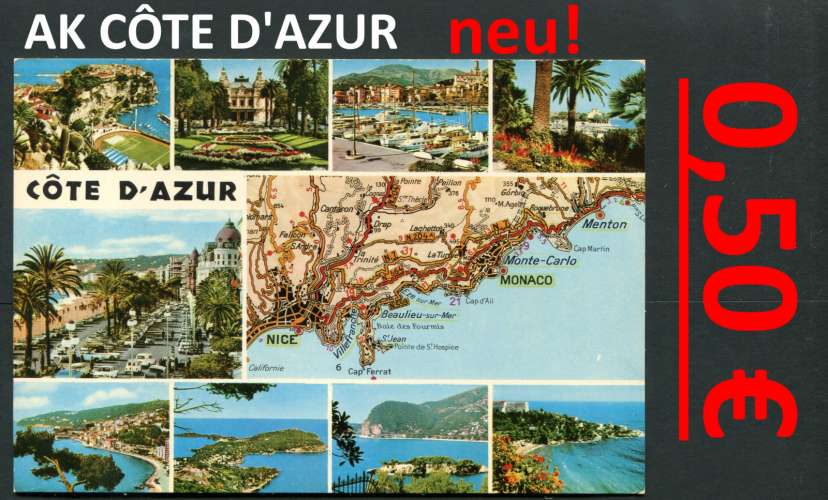 Cartes Postales - Côte d'Azur 