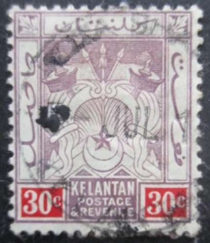 MALAYSIA KELANTAN N°23 oblitéré cote 6€