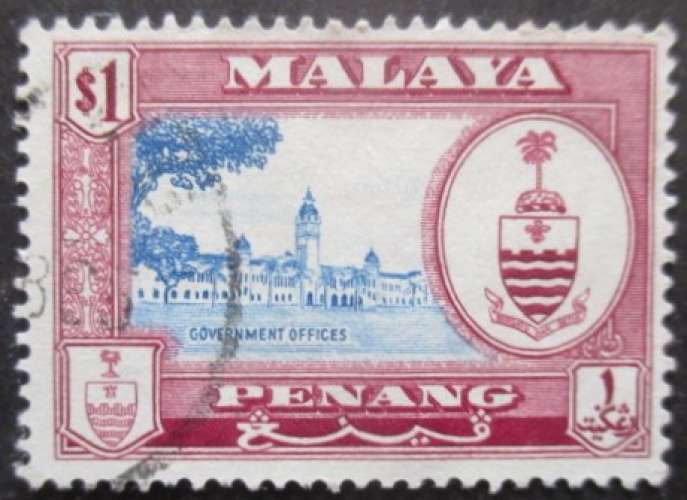 MALAYSIA PENANG N°57 oblitéré cote 1,80€