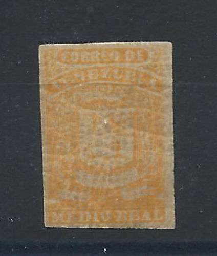 Venezuela N°1a* (MH) 1859/60 - Armoiries