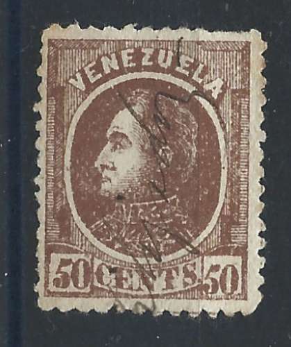 Venezuela N°27 Obl (FU) 1880 - Simon Bolivar