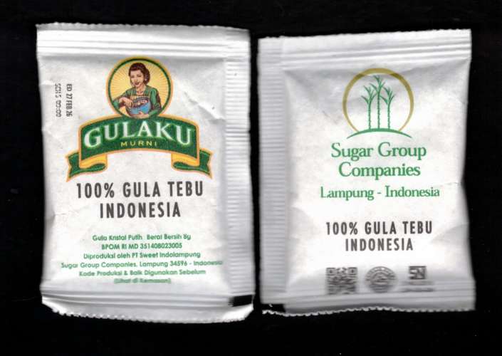 Bali  sachet de sucre Gulaku Murni 100% gula tebu Indonesia