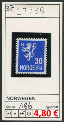 Norvège 1937  - Michel 186 - ** neuf mnh - 