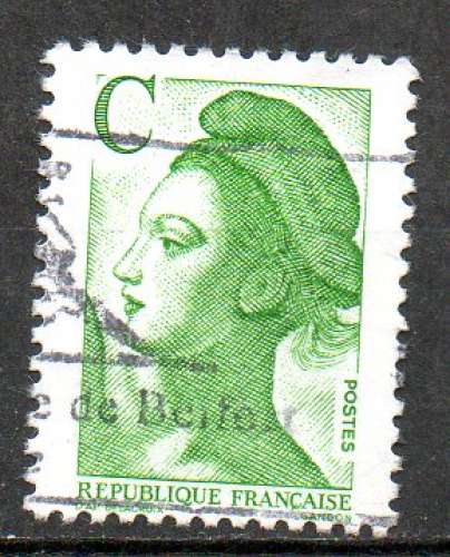 France oblitéré Yvert N°2615 Sabine lettre C vert 1990