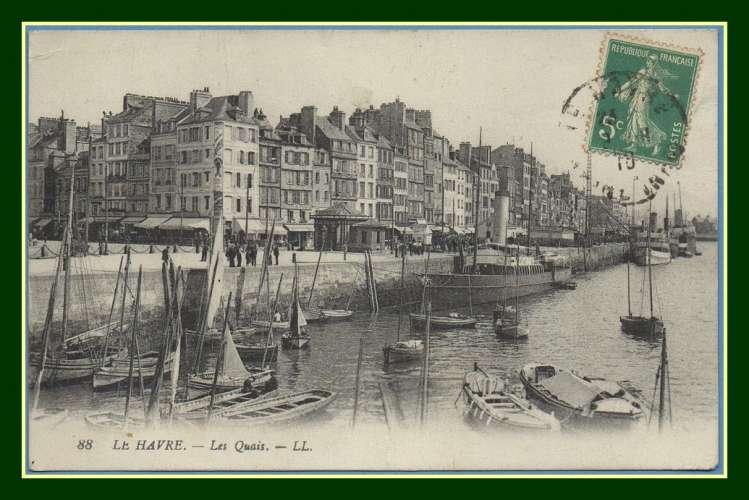 CPA LE HAVRE (76) Les Quais voy 1910 